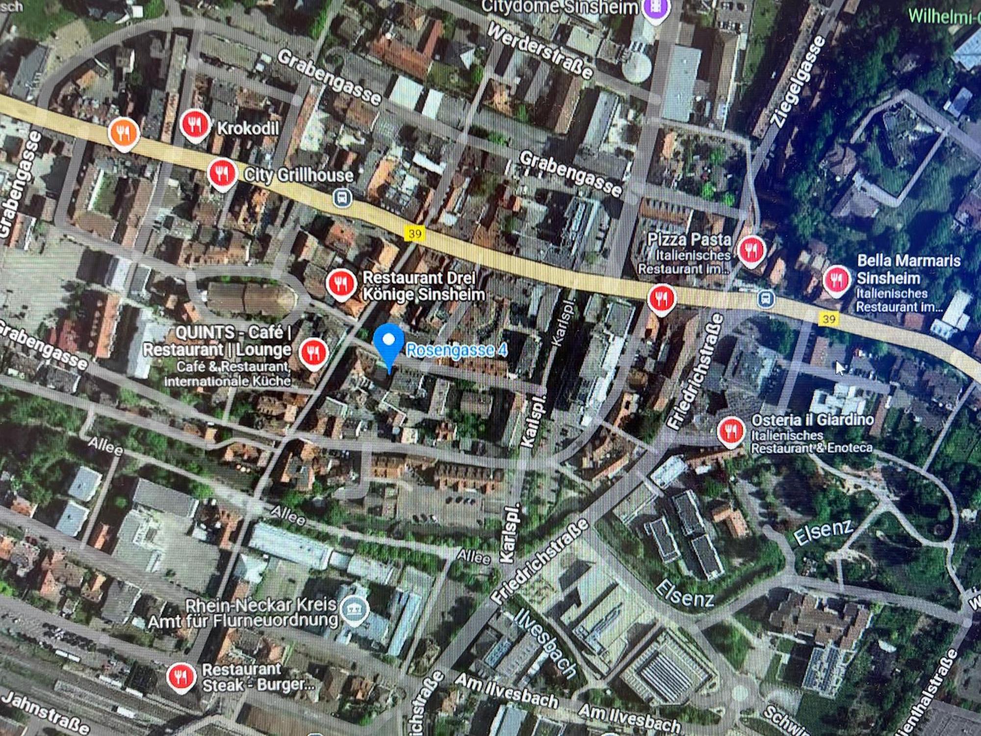 זינסהיים City Apart 2 Stadtwohnung Mit Netflix Nahe Bahnhof מראה חיצוני תמונה